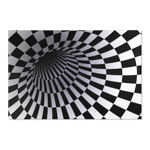 3D Vortex Hole Optical Illusion Area Rug | Gift for Him | Gift for Her | Home Decor | Wall Decor | Wall Art | Room Decor