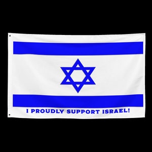 Israel Support Flag | Sourced In Part From Israel