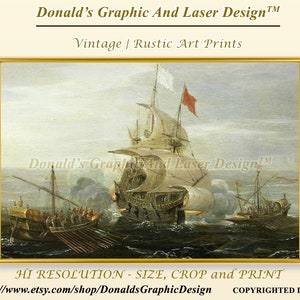 Pirate 4 | Wall Art | Wall Decor | Painting | Digital Print | Digital Download | Digital Art | PRINTABLE WALL ART