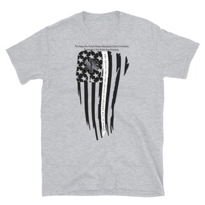 Distressed White Line Short-Sleeve Unisex T-Shirt - EMS | EMT | Paramedic | Gifts