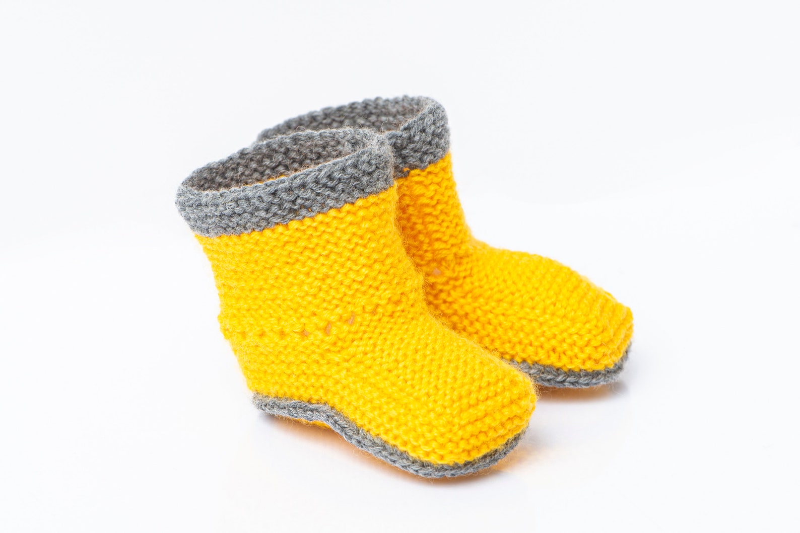 YELLOW BOOTIES. Knitted Baby Booties Newborn Socks Warm Baby Etsy