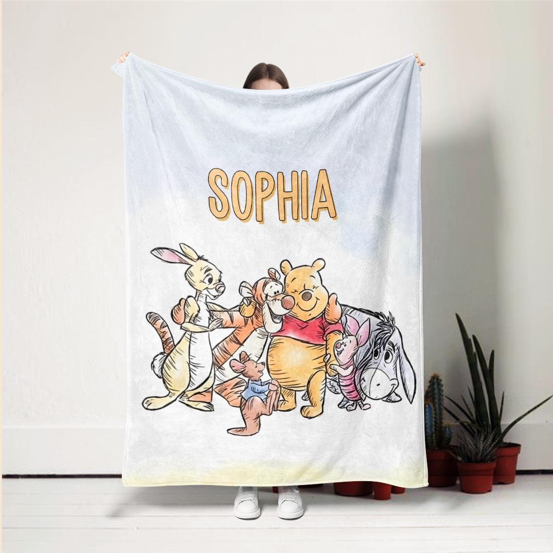 Winnie the Pooh Blanket Adult Etsy Canada