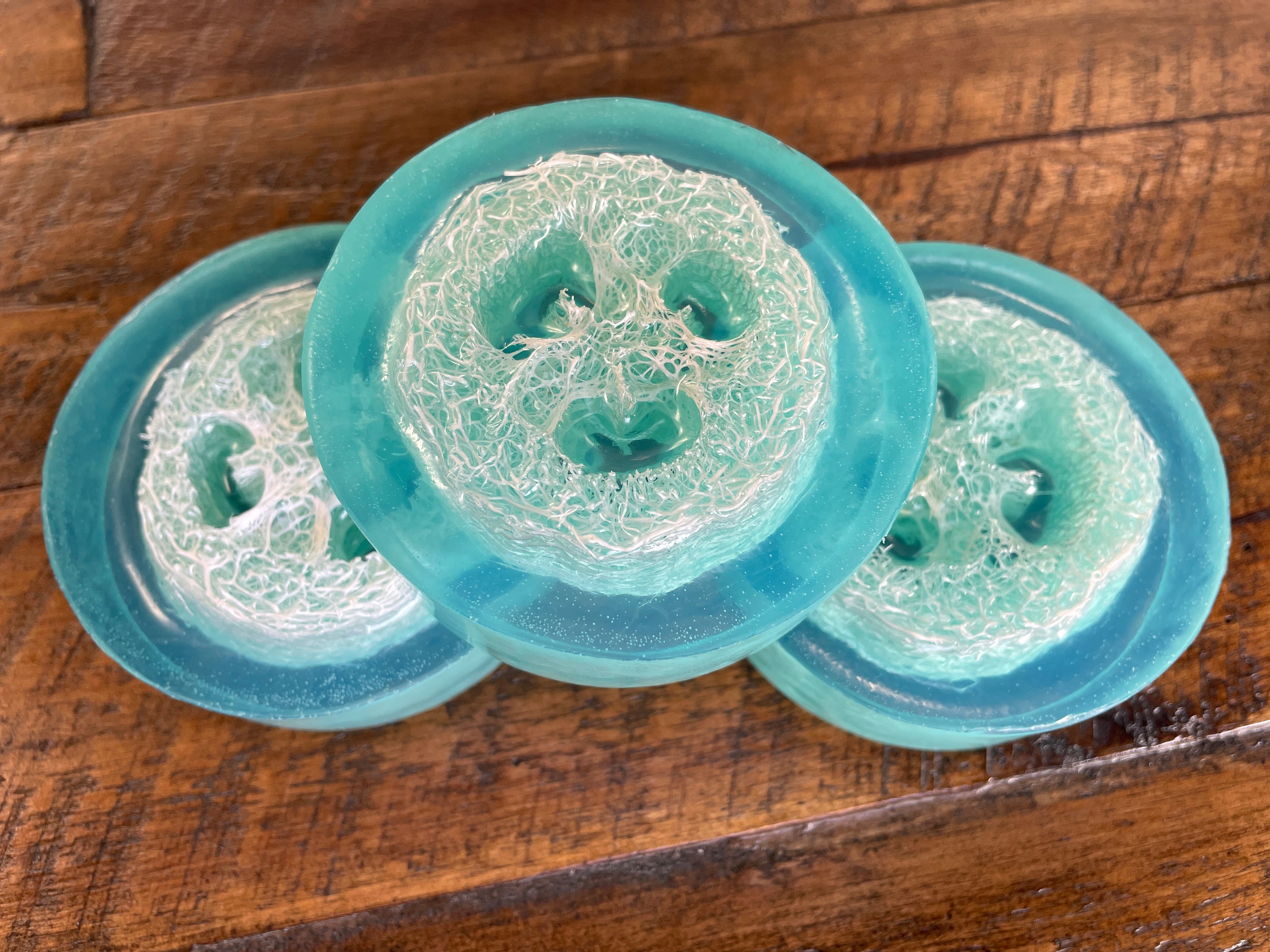 Loofah Sponge Soap Exfoliate Naturally Ocean Scented Etsy