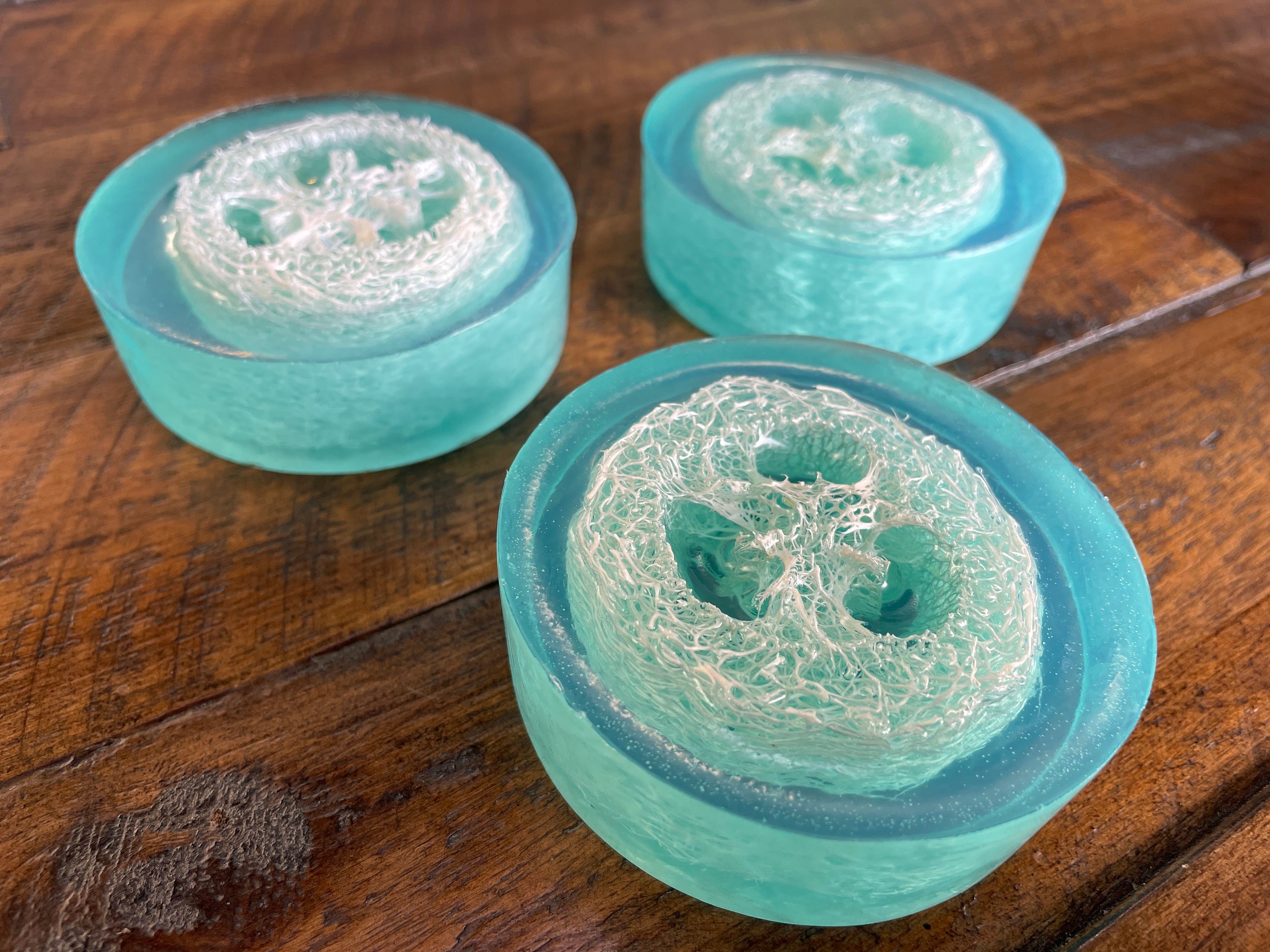 Loofah Sponge Soap Exfoliate Naturally Ocean Scented Etsy