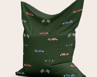 Pouf Voitures de Course Vert