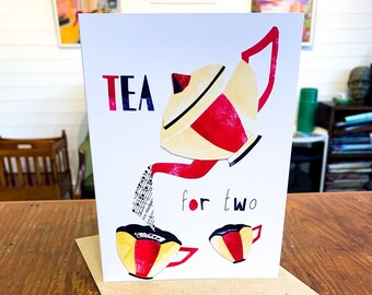 Tea for two... | Jazz Collection | Greetings Card