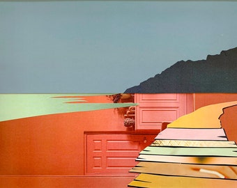 Boardwalk | Paper Collage | Limited Edition Art Print