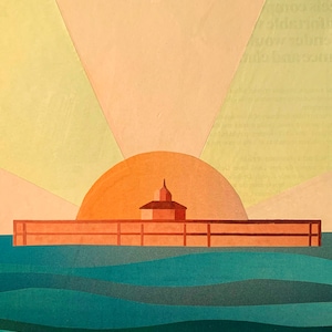 Old Pier Head Art Deco Herne Bay Art Print image 1