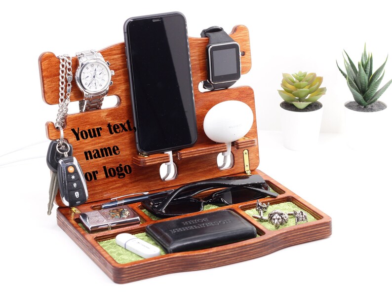 Personalized Docking Station Gifts for Him Organizer for Etsy