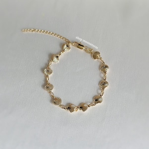 Pulseira unissex banhada a ouro 18k com conchas do mar, joia marcante, minimalista, delicada e elegante, perfeita para casamentos, com conchas do oceano, ideal para o verão, praia e aniversários.
