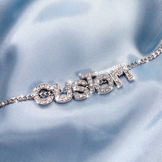 Icy custom name necklace online