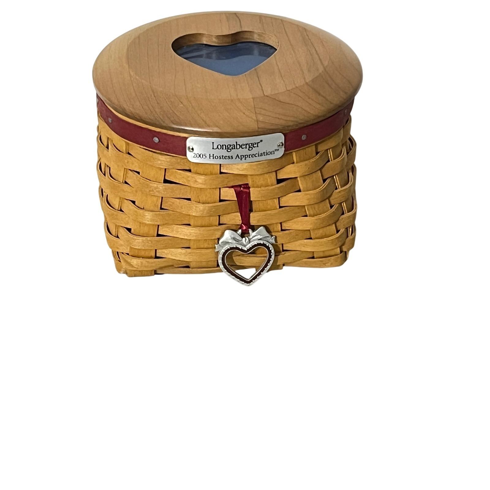 Longaberger Heart Basket With Lid - Etsy