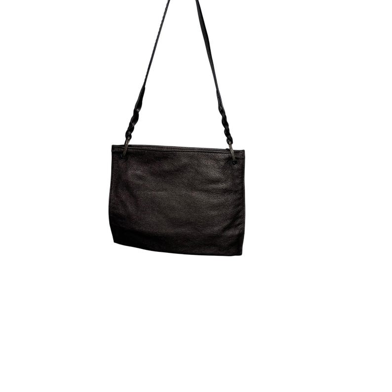 Brighton Shoulder Bag Womens Medium Bronze Metallic Leather Embossed Sunflower image 3