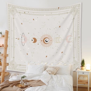 UNZYE Tapestries Huge Tapestry Hangers for Walls Large Abstract Pattern  Tapestry Room Tapestry for Bedroom Teen Girl Small Purple White Blanket  Fabric