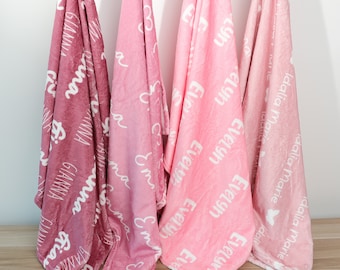 Couverture personnalisée pour enfants, couverture avec prénom pour bébé, couverture de chambre de bébé avec prénom personnalisé pour nouveau-né, couverture de bébé, cadeau personnalisé, cadeau personnalisé