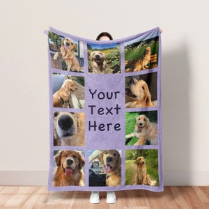 Personalized pet blanket, Custom Dog Blanket, Plush Blanket, Create your own Collage Photo Pet blanket, Dog Bed Blanket, Pet Lover Gift