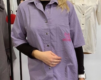 Groomer Women's Shirt Uniform Groom Clothes Grooming Apparel