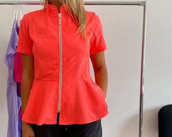 Women&#39;s Hairdresser Blouse, Barber Blouse, Jacket, Grooming Clothes