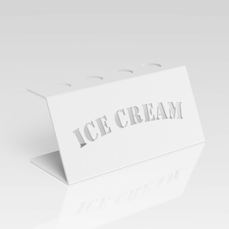 Acrylic Ice Cream Cone Holder / Chip Cone Holder / Counter Top Etsy UK