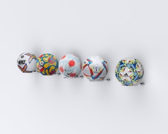PK of 5 Acrylic Football Display Shelves