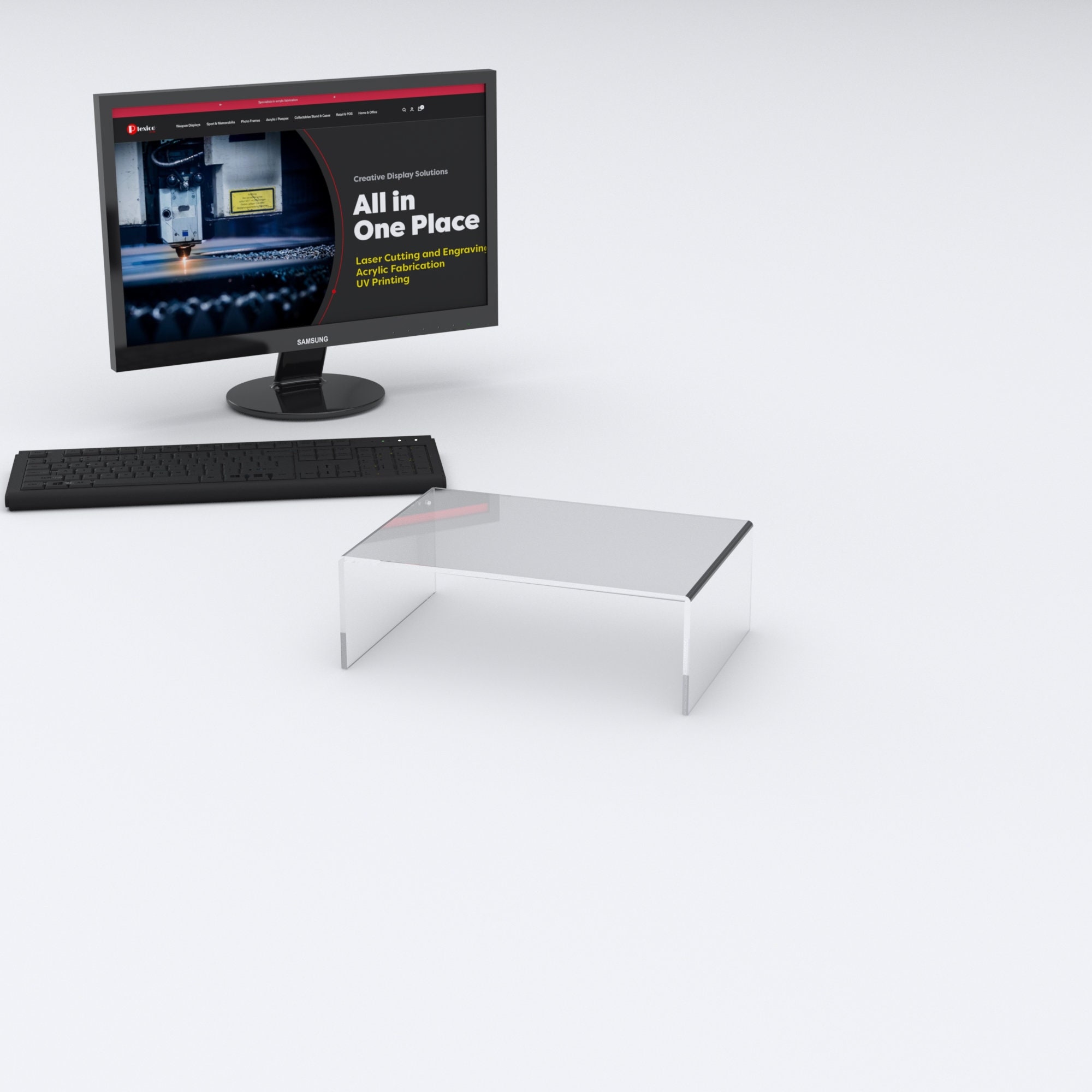 Monitor Stand / Display Screen Riser - Etsy UK