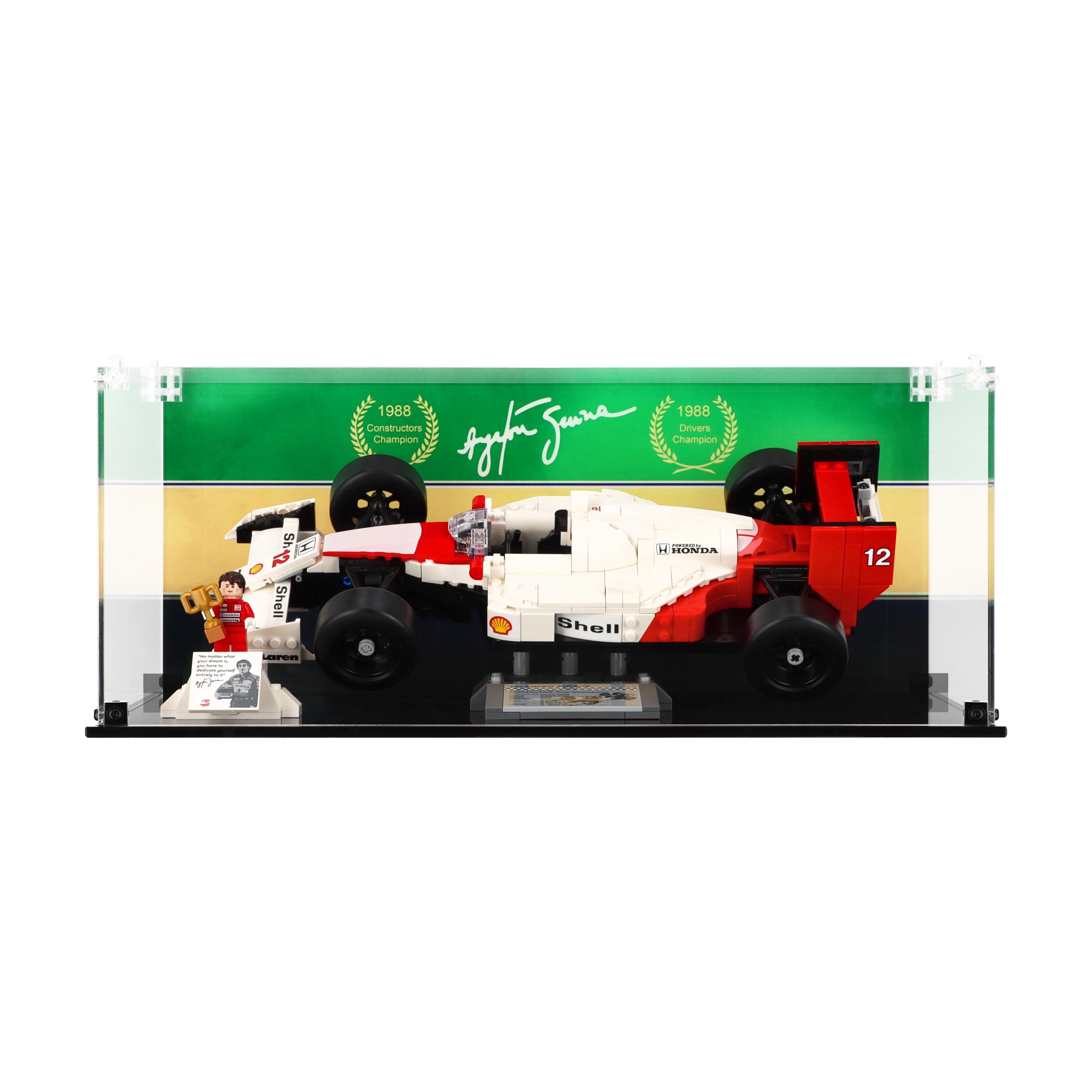 UNIQUEDISPLAY Display Case for Lego 10330 Mclaren MP4/4 & Ayrton