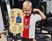 Personalised FIFA Football Card Cut to Shape Perspex Unique Luxury FIFA Card