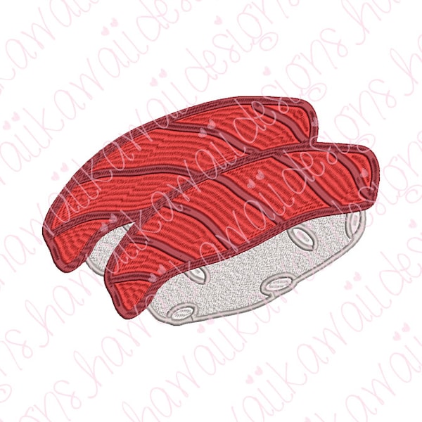 Embroidery File Nigiri Tuna - Instant Download - 3 Sizes