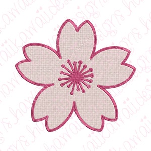 刺繍ファイル 桜 さくら 3 - 即時ダウンロード - 3サイズ