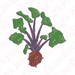 Embroidery File Kalo Hawaiian Islands - Instant Download - 3 Sizes