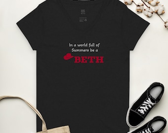 Yellowstone Beth Dutton "Be a Beth" v-neck t-shirt - Yellowstone Gear
