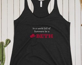 Yellowstone Beth Dutton "Be a Beth" Damen Racerback Tank - Beth Dutton, Yellowstone Gear