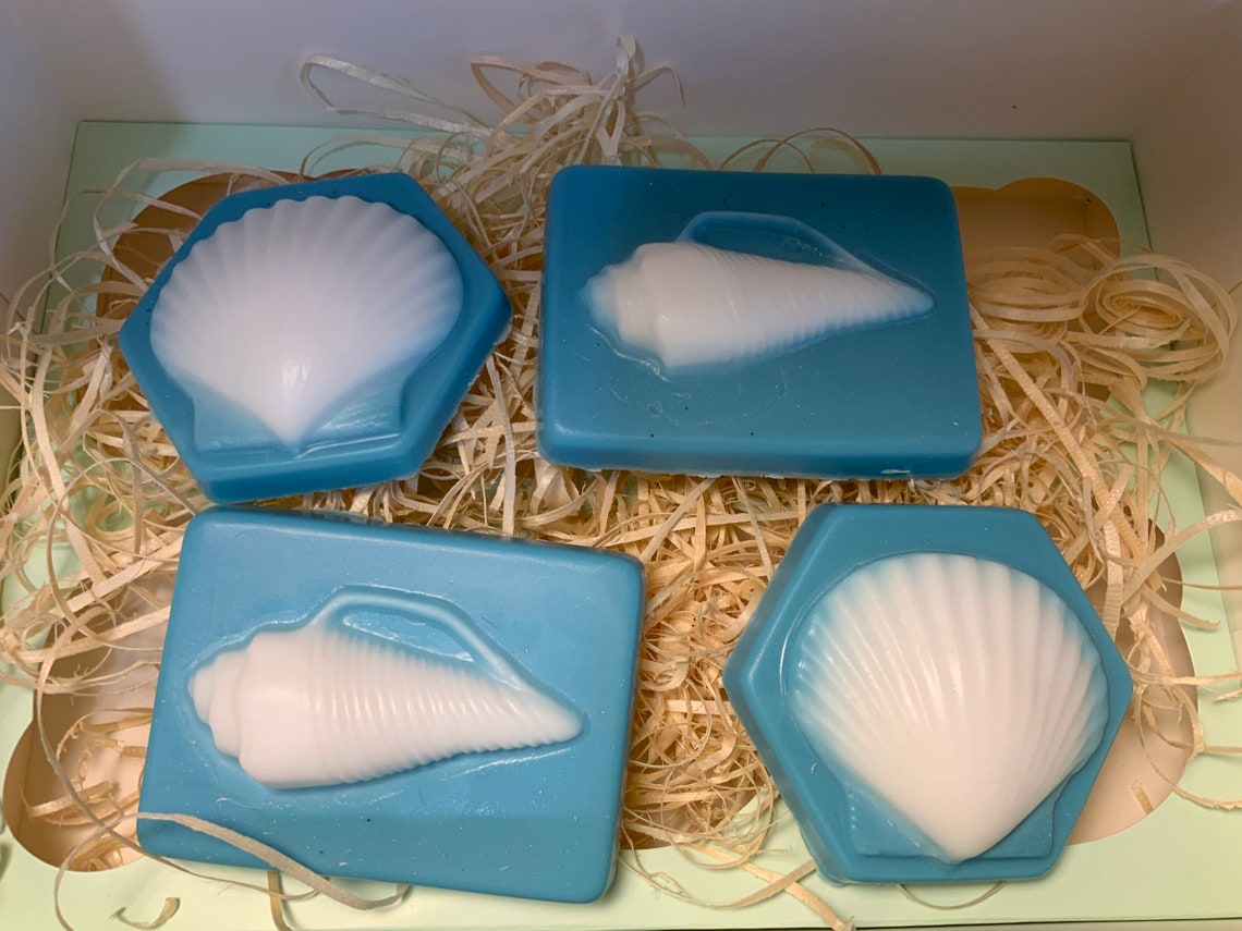 Vegan Handcrafted Sea Shell Soap Gift set. Mothers Day Etsy