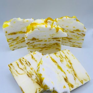 Lemon Essential Oil, Lemon Drizzle cake inspired Vegan soap bar