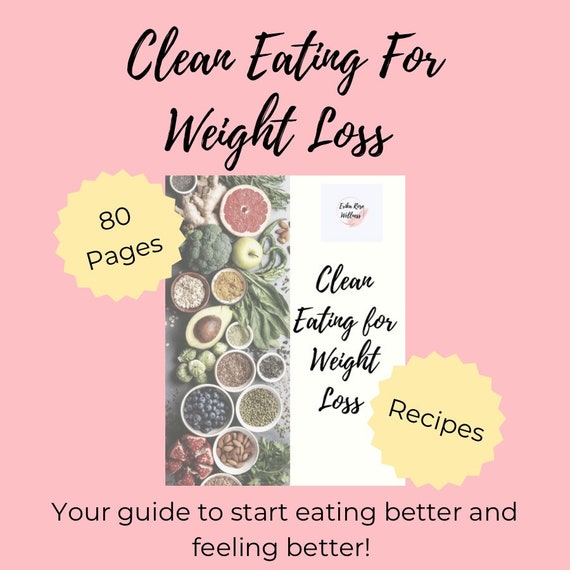 Clean Eating Guide: Recipes, Meal Planner, Grocery Tracker (Digital Download)