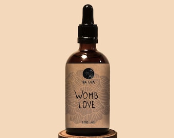 Tintura Womb Love / Hierbas adaptógenas para el equilibrio hormonal, limpieza y tóner del útero / Endometriosis, fibromas, antiinflamatorio