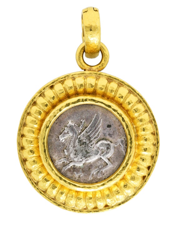 Elizabeth Locke Vintage Coin 18 Karat Gold Enhance
