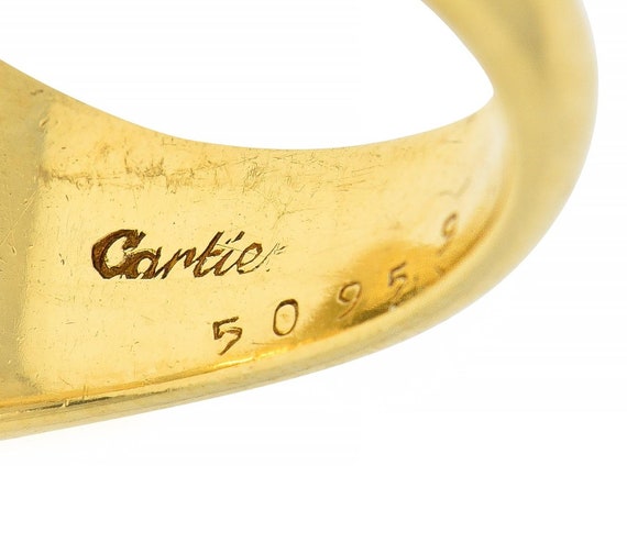 Cartier 1960's 1.22 CTW Oval Cut Diamond 18 Karat… - image 8