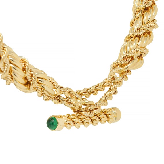 Schlumberger Tiffany & Co. Emerald 18 Karat Gold … - image 7