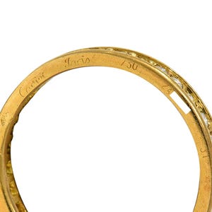 Cartier Paris 1960's 2.88 CTW Diamond 18k Gold Vintage Rolling Trinity Band Ring