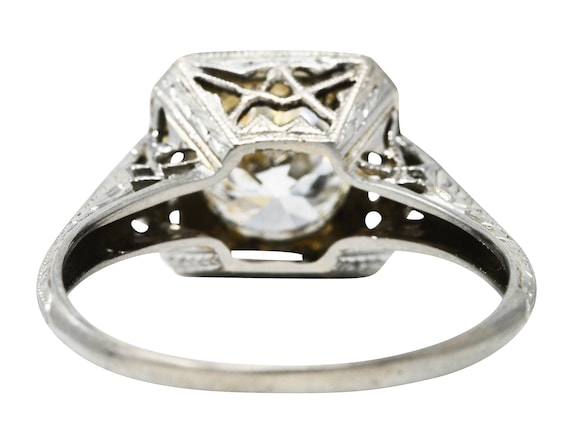 Art Deco Old European 1.34 CTW Diamond 18 Karat O… - image 5