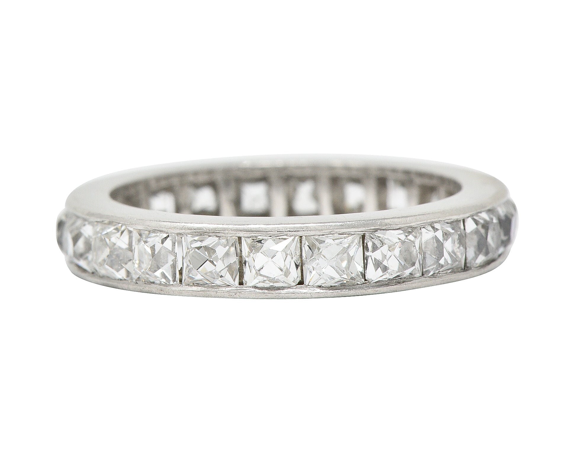 French cut diamond wedding band sale