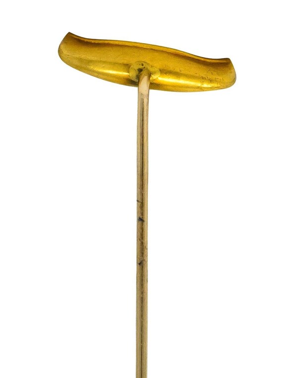 Carter Gough & Co. 14 Karat Yellow Gold Canoe Sti… - image 4
