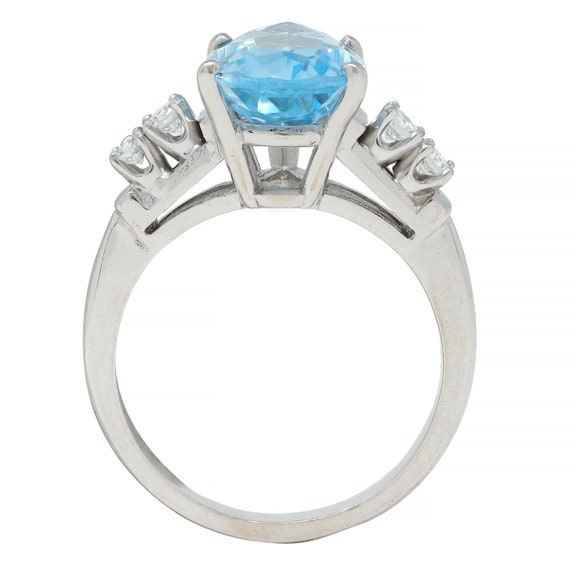 Contemporary 2.24 CTW Pear Cut Aquamarine Diamond… - image 10