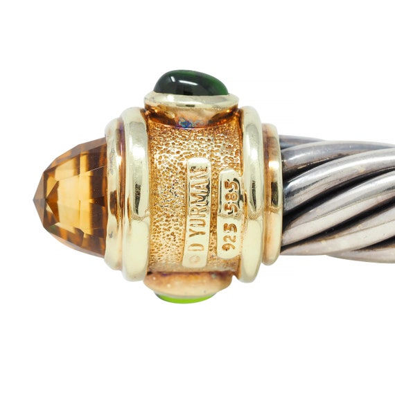 David Yurman Tourmaline Citrine 14 Karat Gold Sil… - image 10