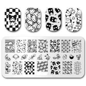 Kitty pattern Nail Stamp Plate For DIY Manicure Nail Art Stamping Tool Stamping Plate
