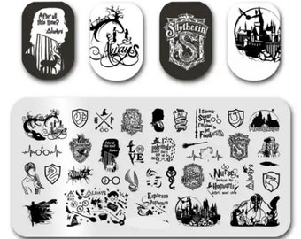 Wizard Stamp Plate For DIY Manicure Nail Art Stamping Tool / Creative Stamping Plate / Magical Nail Designs