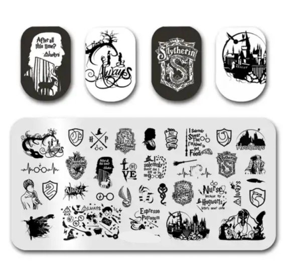 Wizard Stamp Plate For DIY Manicure Nail Art Stamping Tool / Creative Stamping Plate / Magical Nail Designs