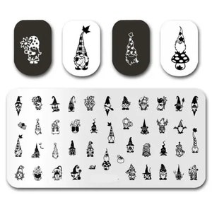 Gnomes ones made for nails Stamp plate For DIY Manicure Art Nail Stamping Tool Stamping Plate