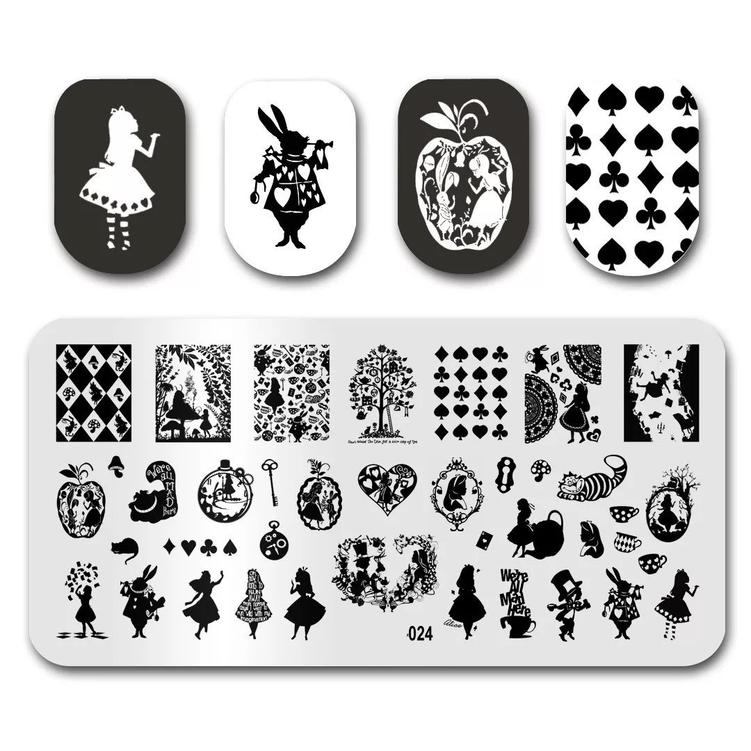 Promo Stamp plate brand logo nail art lv stamping plate branded